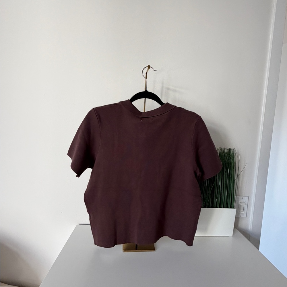 Vigoss Chocolate Button-Up Cardigan - Picture 8 of 10